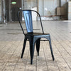 Tolix Retro Café stoel zwart