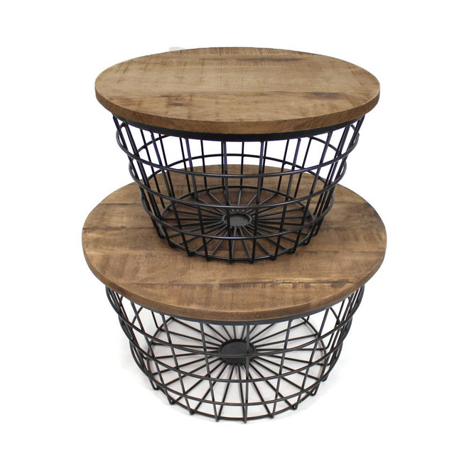 Salontafel set Havana zwart (2 stuks)