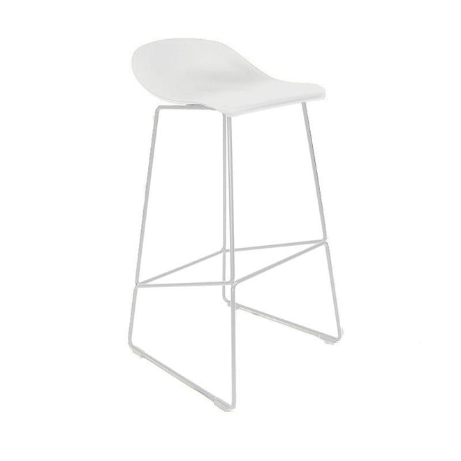 Scandinavische barkruk Simplistic wit