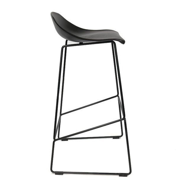 Scandinavische barkruk Simplistic zwart