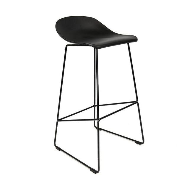 Scandinavische barkruk Simplistic zwart
