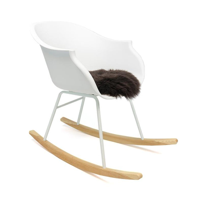 Scandinavische Design schommelstoel Miami wit