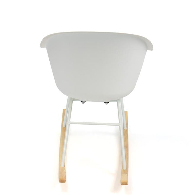 Scandinavische Design schommelstoel Miami wit