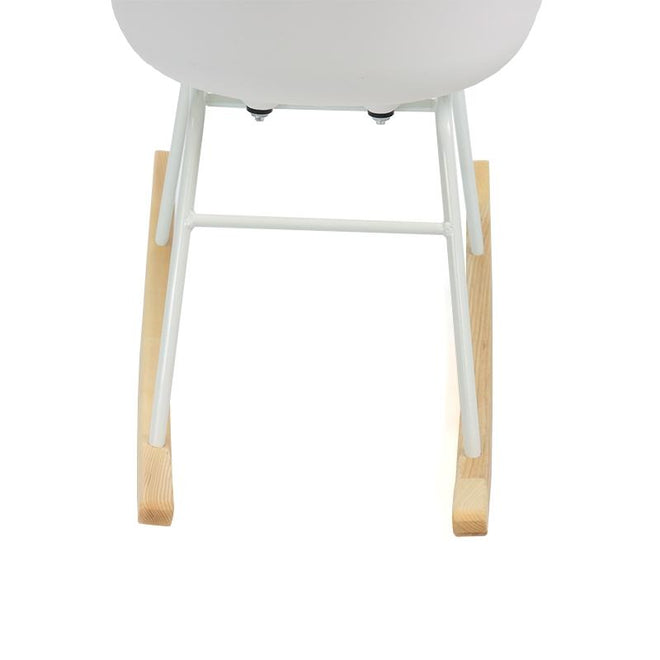 Scandinavische Design schommelstoel Miami wit