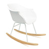 Scandinavische Design schommelstoel Miami wit