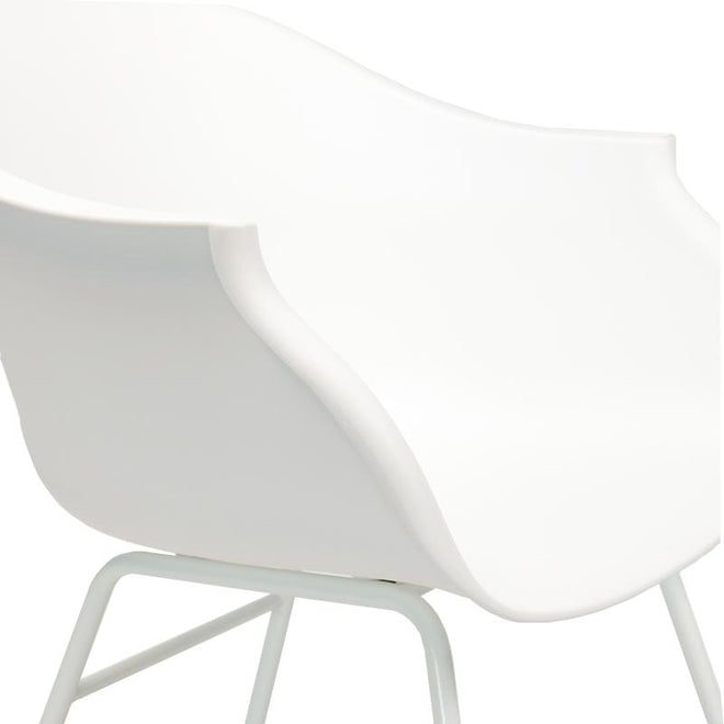 Scandinavische Design schommelstoel Miami wit