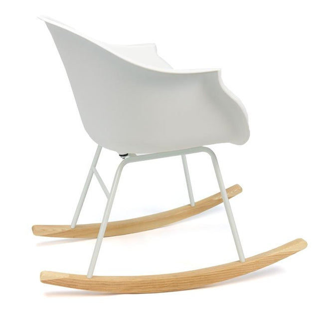 Scandinavische Design schommelstoel Miami wit
