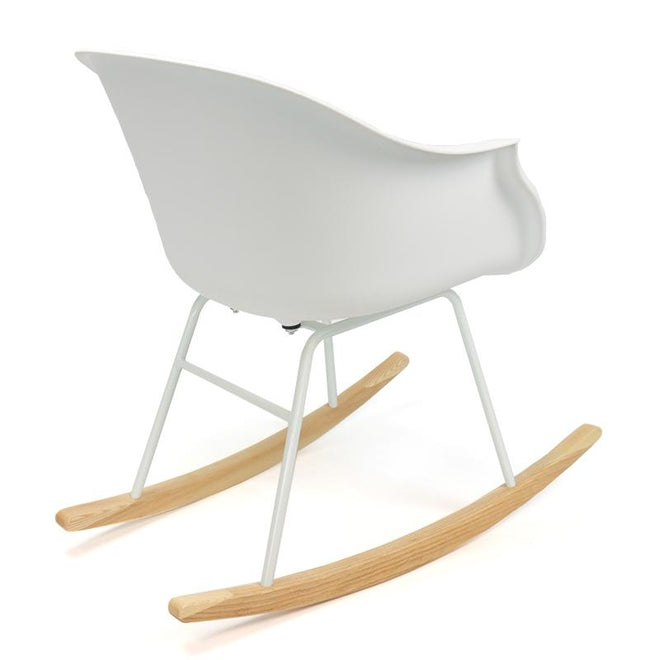 Scandinavische Design schommelstoel Miami wit