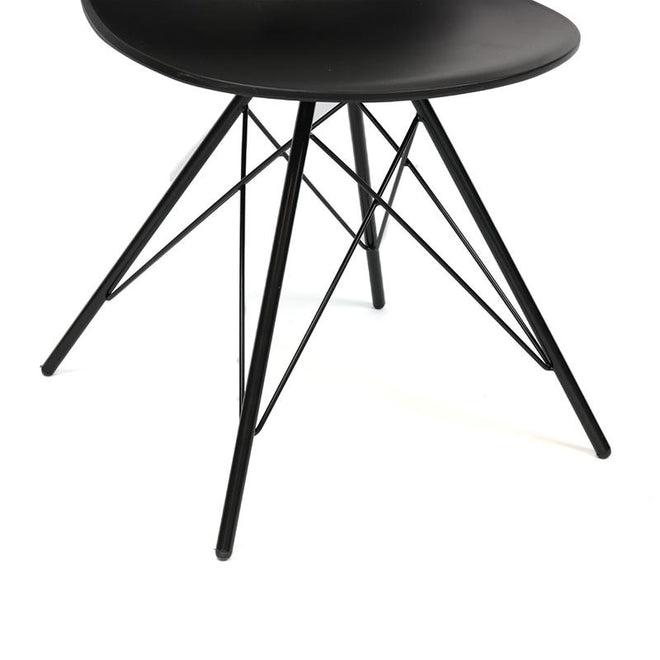 Scandinavische eetkamerstoel Minimal zwart