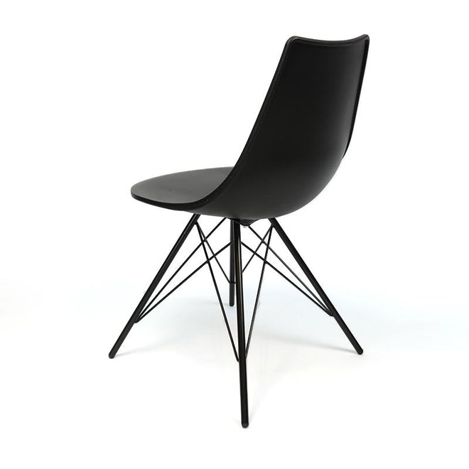 Scandinavische eetkamerstoel Minimal zwart