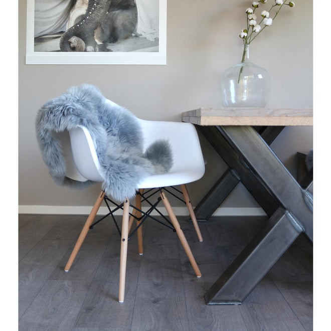 Schapenvacht grijs lam vel sheepskin