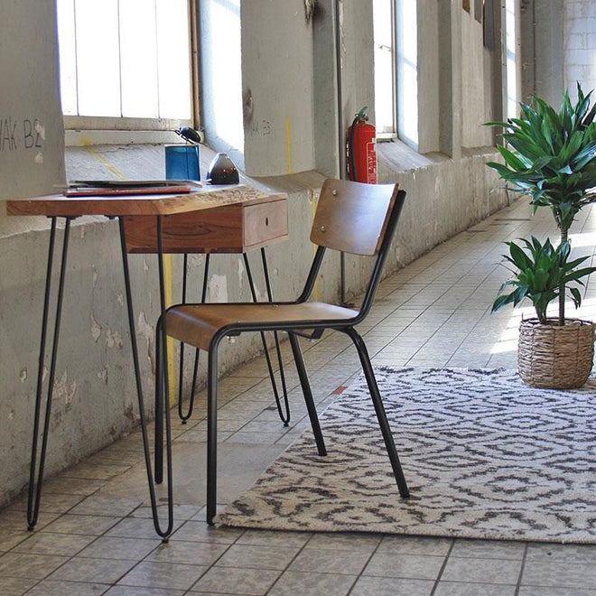 Eetkamerstoel School Chair Vintage hout