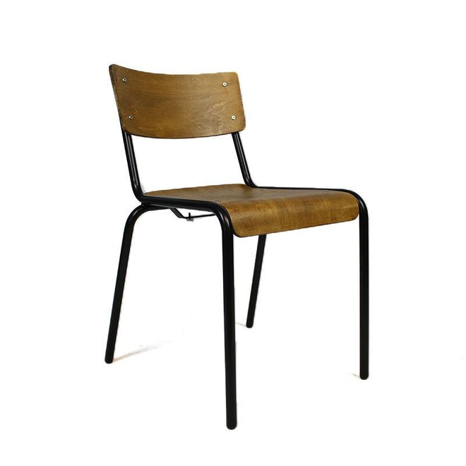 Eetkamerstoel School Chair Vintage hout