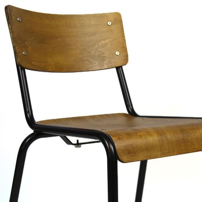Eetkamerstoel School Chair Vintage hout
