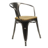 Tolix Retro Café armstoel hout metaal