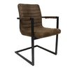 Tribal eetkamerstoel vintage stof bruin