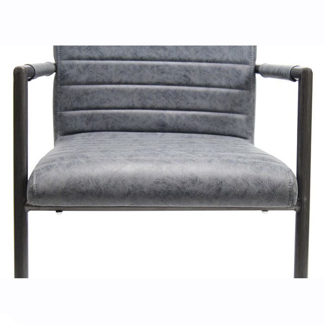 Eetkamerstoel Vito blauw vintage - Industriële eetkamerstoel