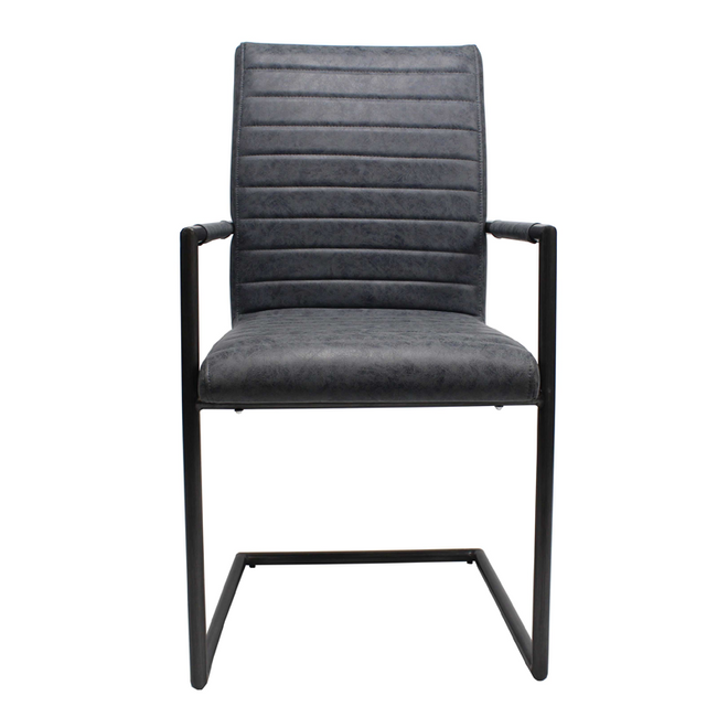 Eetkamerstoel Vito blauw vintage - Industriële eetkamerstoel