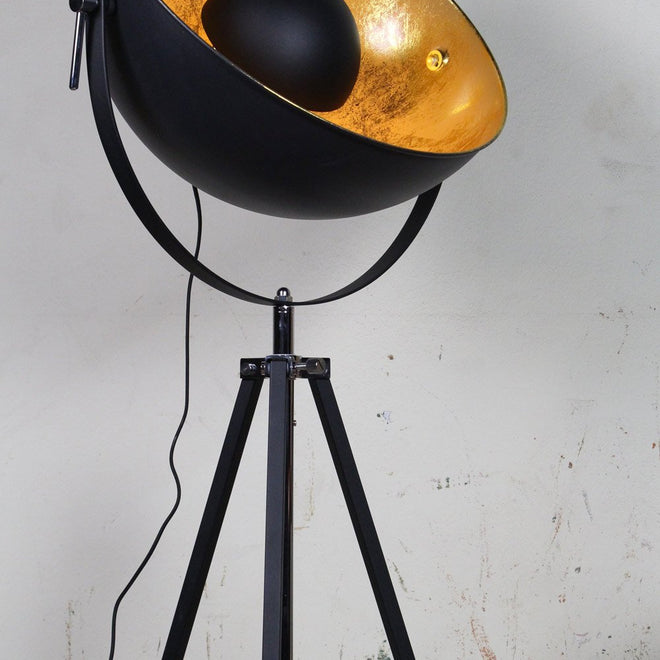 Vloerlamp Rising Sun - Industriële driepoot
