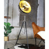 Vloerlamp Sunnie zwart goud