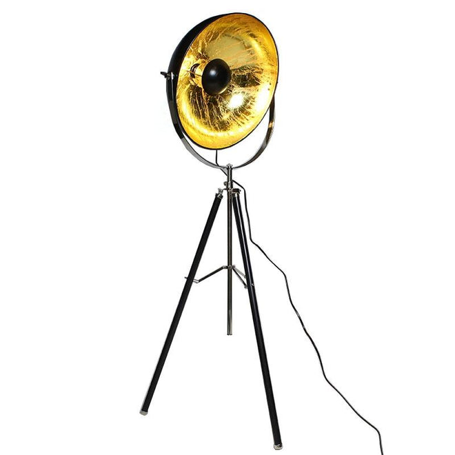 Vloerlamp Sunnie zwart goud