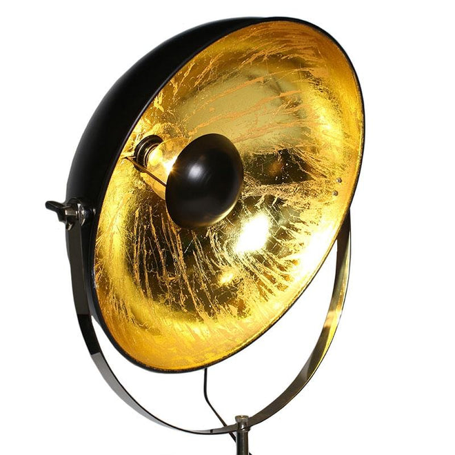 Vloerlamp Sunnie zwart goud