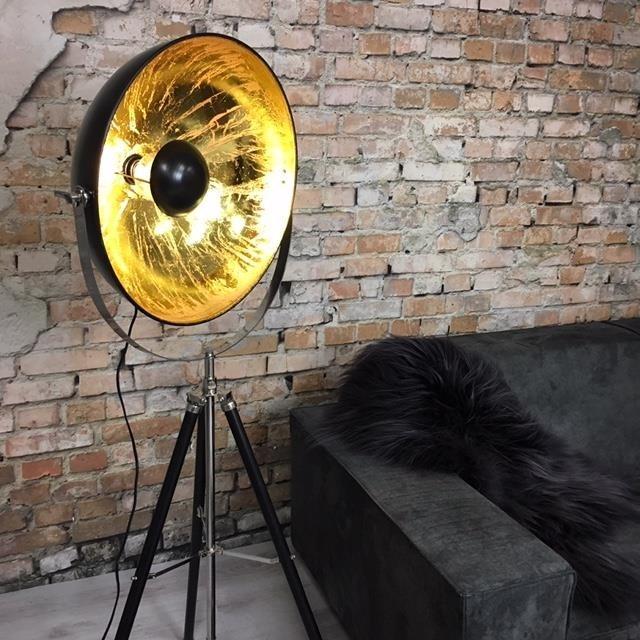Vloerlamp Sunnie zwart goud
