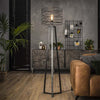 Industriële vloerlamp Julie charcoal